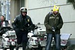 Streich mit Polizisten