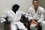 Streich in einer Jiu-Jitsu-Schule