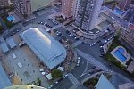 Basejump von einem Hotel-Fahrstuhl