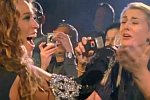 Fan singt mit Beyonce