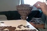 Turm aus Münzen