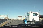 Beinahe-Unfall mit einem LKW