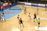 Handball-Tor vom Torwart