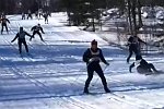 Massensturz beim Skilanglauf