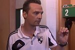 Motivierende Ansprache vor DFB-Pokalspiel