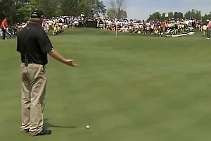 Golfer zeigt wie es geht