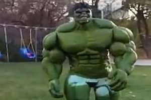 Hulk Kostüm aus Latex