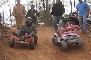 Extreme Barbie Jeep Racing 2014