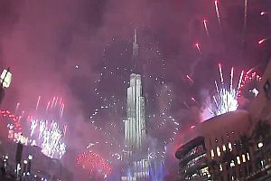 Neujahrsfeuerwerk in Dubai 2015