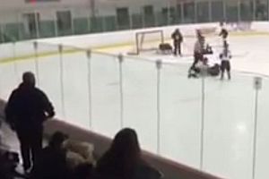 Aggressiver Vater beim Kinder-Eishockey