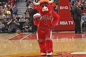 Das Masskottchen der Chicago Bulls
