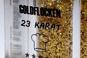 Goldflocken im Streuer