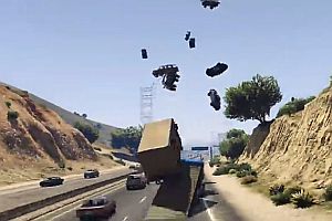 Mit einem Rampen-Truck durch GTA 5