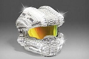 Halo Helm aus Swarovskisteinen