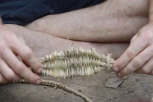 Selbstgebaute Steinschleuder