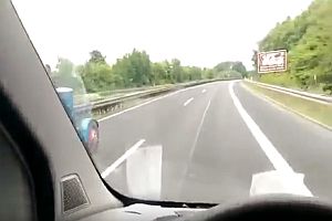 Überholen auf der Autobahn