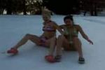 Bikini Girls im Schnee
