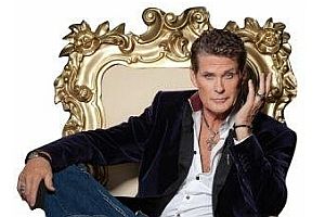 David Hasselhoff als Pappaufsteller