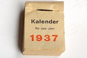 Abreißkalender von 1937