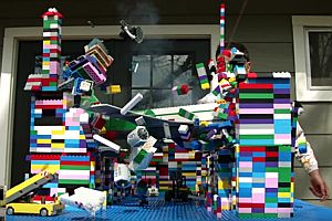 Lego-Crash in Zeitlupe