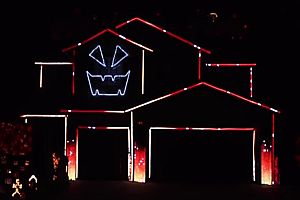 Halloween Light Show 2016