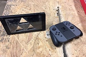 Nintendo Switch zerschnitten