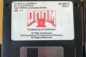 Doom 2 Disketten vom Spieleentwickler