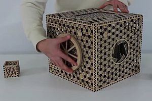 Komplexe Holz-Puzzle-Box