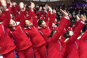 Nordkoreas Cheerleader bei Olympia