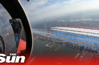 Flug mit den Red Arrows