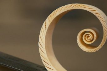 Spiralen aus Holz