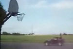 Basketball aus dem Auto