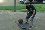 Skateboard-Ballschleuder