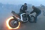Motorrad-Burnout