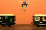 Skateboarding durch die eigene Bude