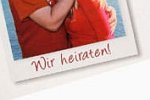 2 Karten für unsere Hochzeit