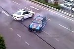 Polizei jagd einen Drifter